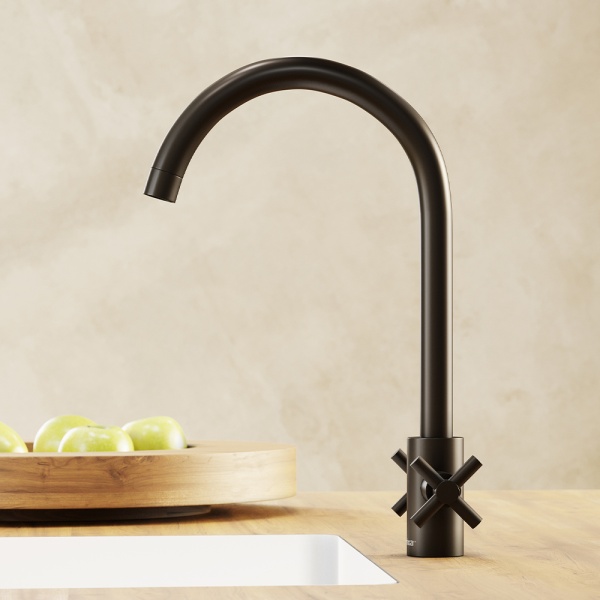 Смеситель для кухни Damixa Neo Classic 240000000 без подключения к фильтру черный