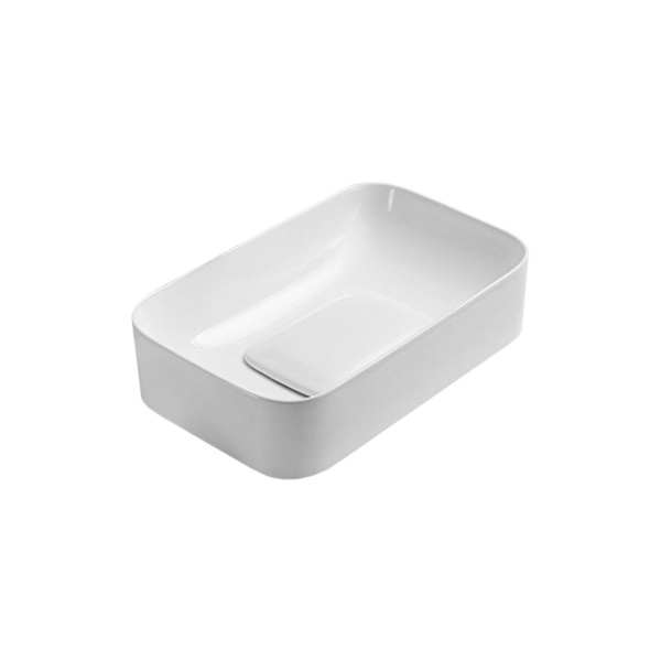 Раковина накладная прямоугольная Vincea  VBS-50450 фарфор цвет белый