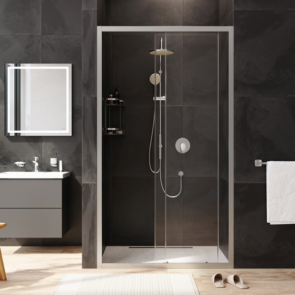 Душевая дверь Am.Pm Gem W90G-110-1-195MT 110 см стекла прозрачные, профиль хром