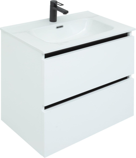 Раковина мебельная прямоугольная Aquanet Flat 00284027 керамика цвет белый