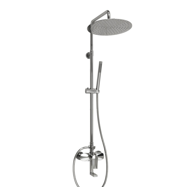 Душевая система со смесителем Wasserkraft  A166.116.137.010.CH монтаж настенная без термостата хром
