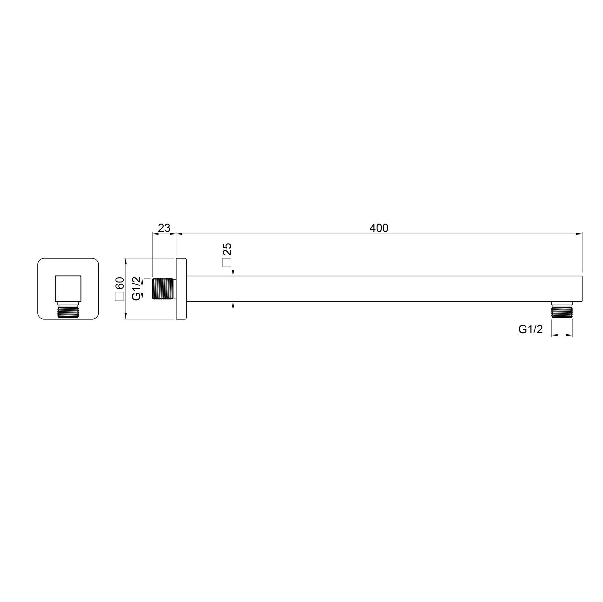 Штанга для душа Kludi Suparaflex 6107205-00 хром 