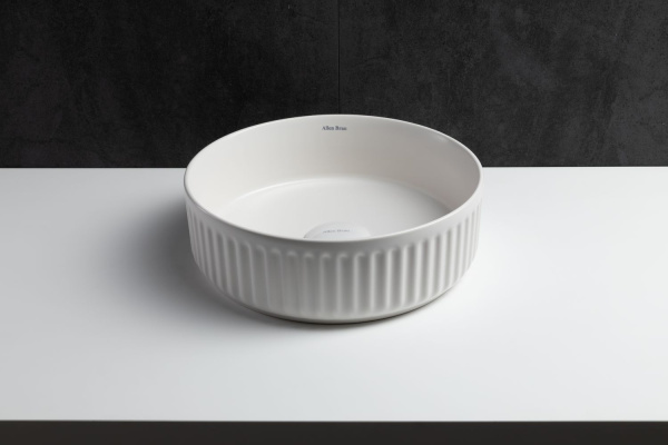 Раковина накладная круглая Allen Brau Fantasy 4.11032.21 керамика цвет белый матовый