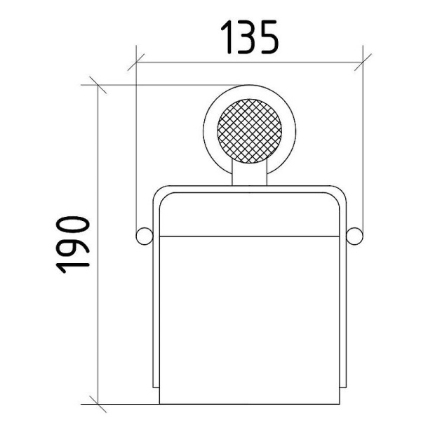 Держатель для туалетной бумаги Boheme Royal Cristal 10921-CR настенный хром