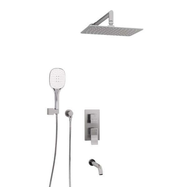 Душевая система со смесителем Wasserkraft  A171619 монтаж встраиваемая в стену без термостата хром