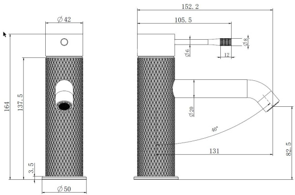 Смеситель для раковины Allen Brau Priority 4.0 5.31С01-BN брашированный никель