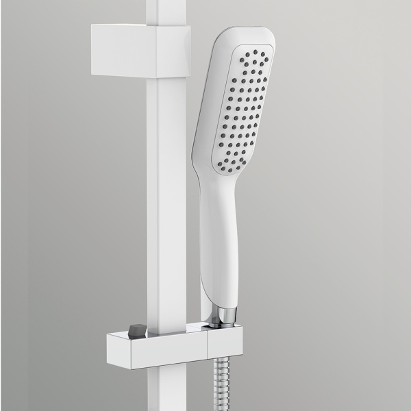 Душевая система со смесителем Black&White Seasons W1210 монтаж настенная без термостата белый