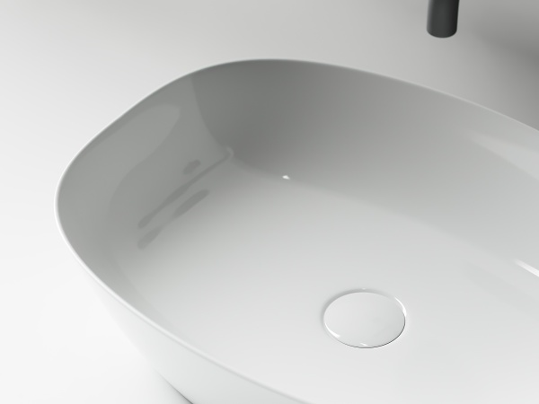 Раковина накладная овальная Ceramica Nova Element CN5005 фарфор цвет белый