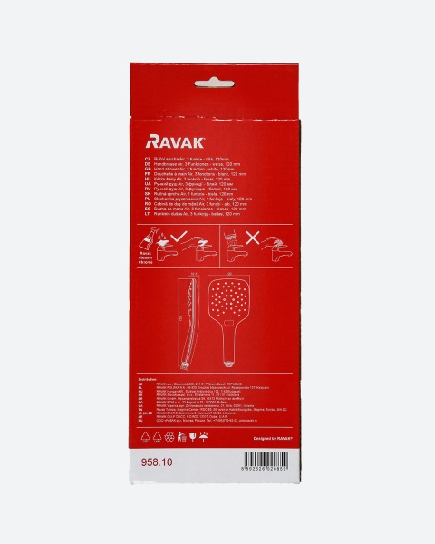 Лейка для душа Ravak  X07P349 белый 