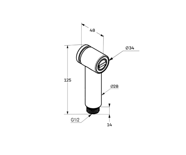 Гигиеническая лейка Kludi  7343405-00 хром 