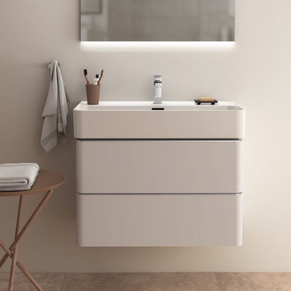 Тумба под раковину подвесная Ideal Standard Adapto T4301WG 80 см  2 ящика цвет белый лак 