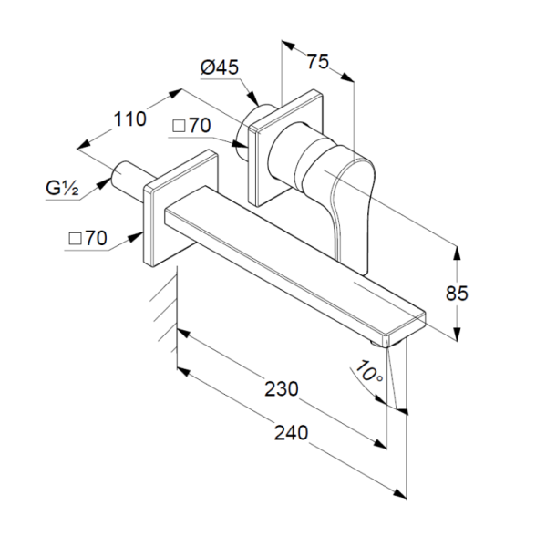 Смеситель для раковины Kludi Zenta SL 482450565 хром