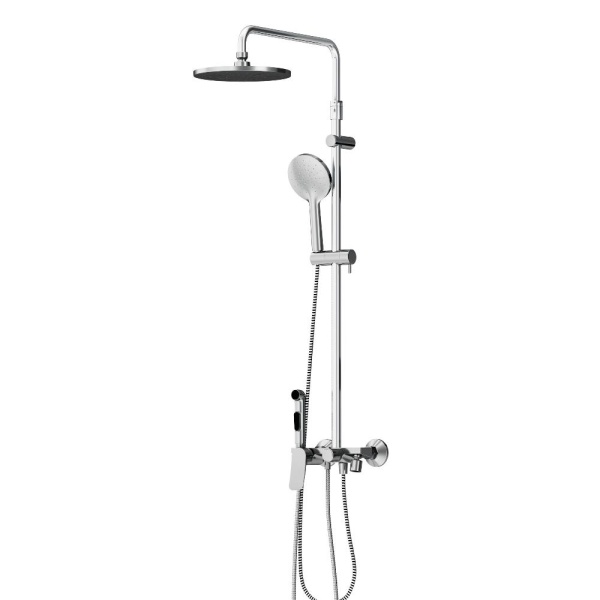 Душевая система со смесителем Damixa Jupiter 977770000 монтаж настенная без термостата хром