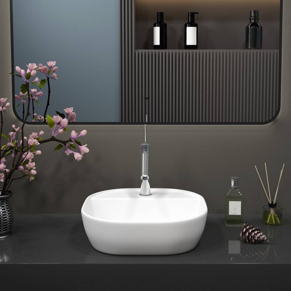 Раковина Maretti Florenza FL13NS88-844 накладная цвет белый