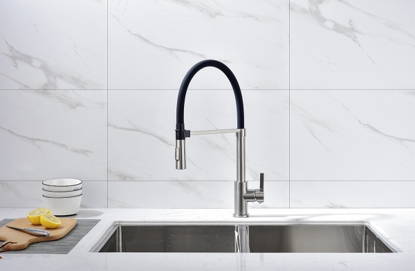 Смеситель для кухни Paulmark Halt Ha214021-Ni без подключения к фильтру никель