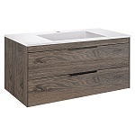 Тумба под раковину подвесная Vincea Chiara 2D VMC-2C2100RO 100 см  2 ящика цвет R.Oak 