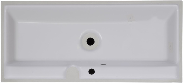 Раковина мебельная прямоугольная Aquanet Орлеан 00179392 литьевой мрамор цвет белый