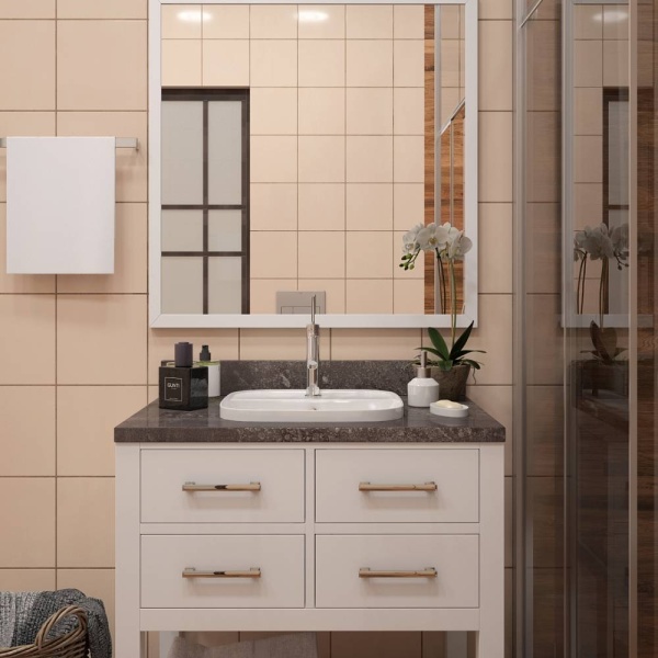 Раковина Maretti Florenza FL13NS37-844 встраиваемая сверху цвет белый