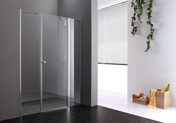 Душевая дверь Cezares Elena ELENA-B-13-60+60/30-C-Cr 90 см стекла прозрачные, профиль хром