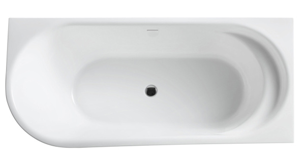 Акриловая ванна пристенная BelBagno  BB410-1700-780-R 170x80 прямоугольная цвет белый