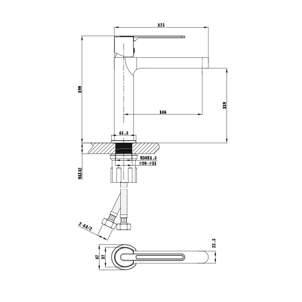 Смеситель для раковины Vincea Rondo VBF-1R1BG брашированное золото
