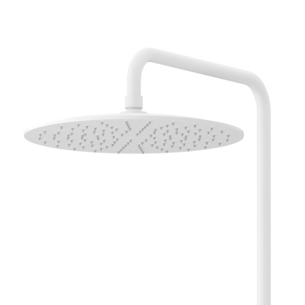 Душевая система со смесителем Cezares Leaf LEAF-CDA-30-L-BIO монтаж настенная без термостата белый матовый