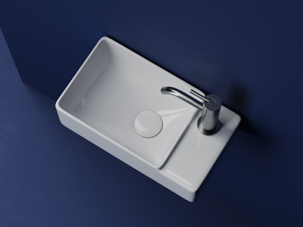 Раковина подвесная прямоугольная Ceramica Nova Element CN5045 фарфор цвет белый