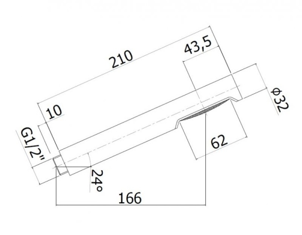 Лейка для душа Cezares Czr CZR-B-D1F-NOP черный матовый 