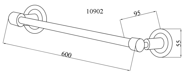Полотенцедержатель Boheme Murano Cristal 10902-CRST-BR 