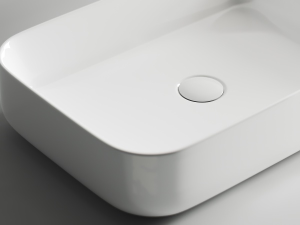 Раковина накладная прямоугольная Ceramica Nova Element CN5004 фарфор цвет белый