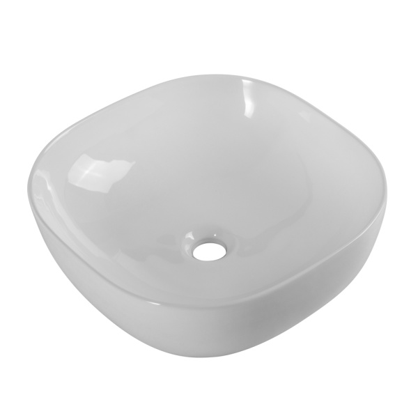 Раковина накладная квадратная  BelBagno  BB1301 фаянс цвет белый