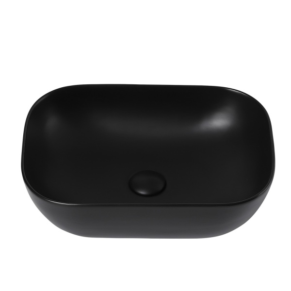 Раковина  прямоугольная Abber Rechteck AC2200MB керамика цвет черный матовый
