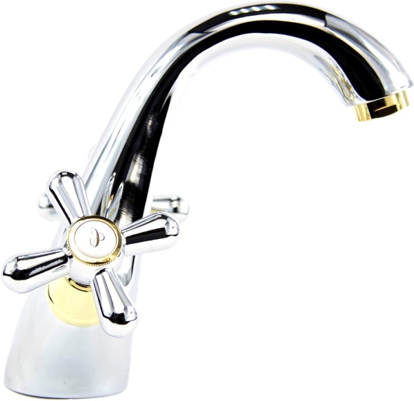 Смеситель для раковины Webert Armony AM700102017 хром/золото