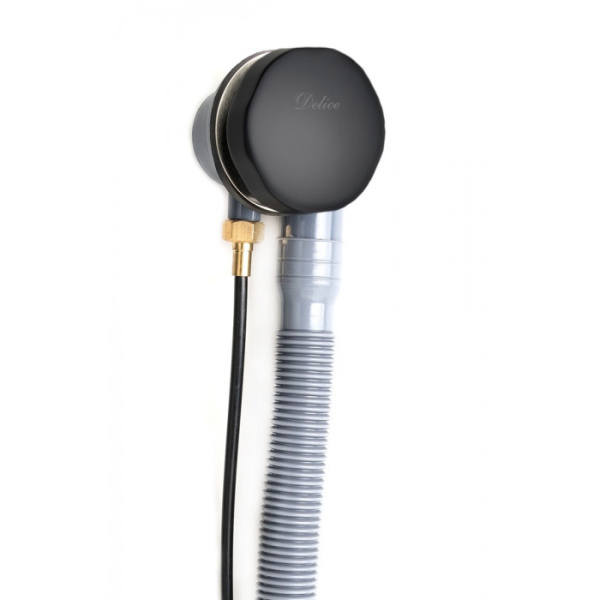 Слив-перелив Delice DLR000008 полуавтомат черный матовый 