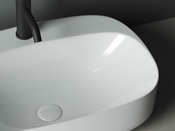 Раковина накладная овальная Ceramica Nova Element CN5012 фарфор цвет белый