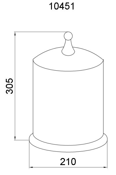 Ведро для мусора Boheme Brillante 10451 напольное цвет Chrome