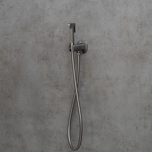 Смеситель для биде Lemark Solo LM7172GM латунь графит