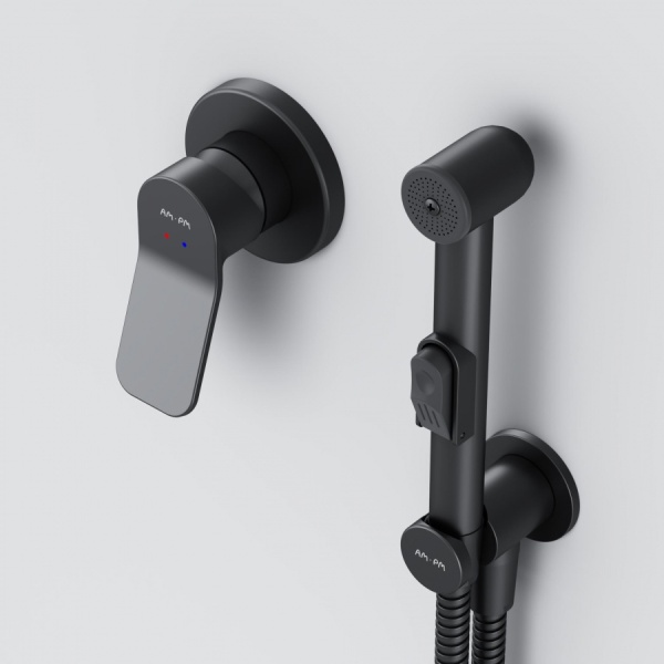 Гигиенический душ Am.Pm X-Joy F40H85A22 встраиваемый в стену черный