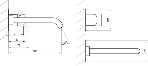 Смеситель для раковины Ravak Espirit X070278 черный матовый