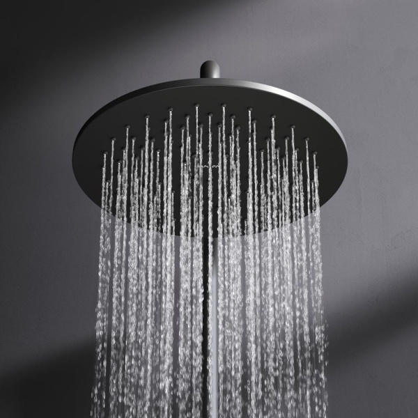 Душевая система со смесителем Am.Pm Like F0780422 монтаж настенная с термостатом черный