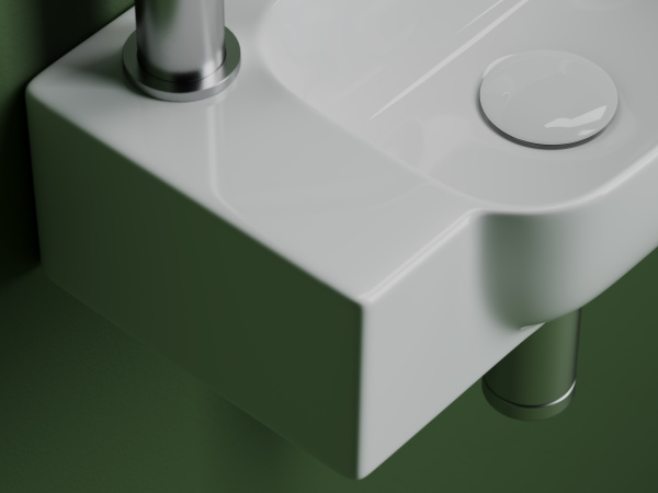 Раковина подвесная прямоугольная Ceramica Nova Element CN6074R фарфор цвет белый