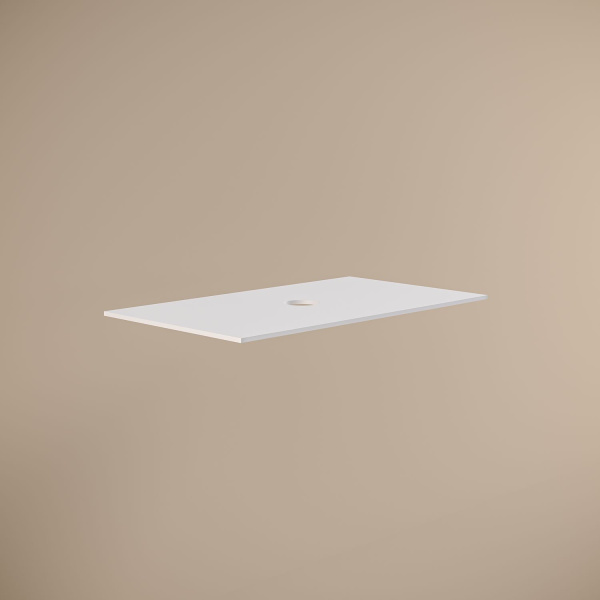 Столешница для ванной Allen Brau Activity 1.34022.K 81 см искусственный камень, цвет белый