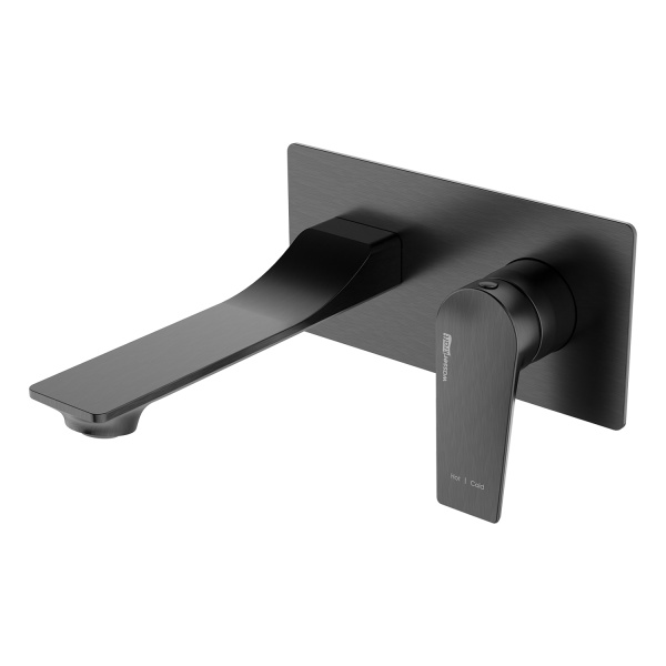 Смеситель для раковины Wasserkraft Wiese 8430 оружейная сталь