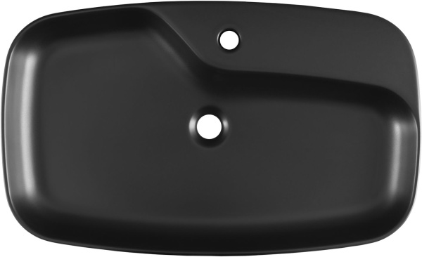 Раковина накладная прямоугольная Allen Brau Liberty 4.32011.31 керамика цвет черный матовый