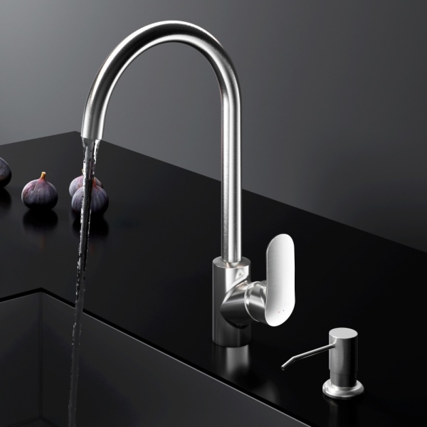 Смеситель для кухни Am.Pm Like F8007T11 с подключением к фильтру сатин