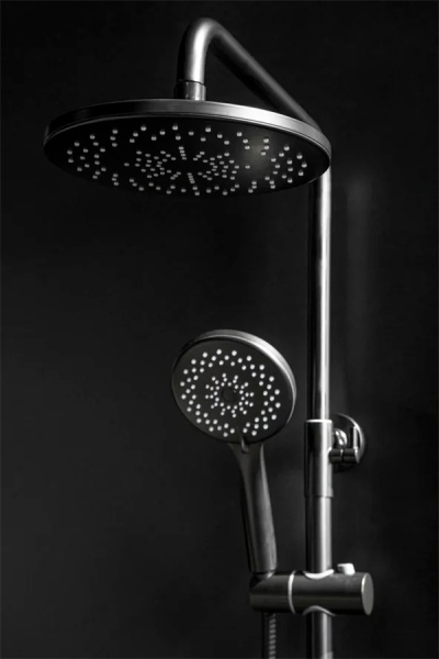 Душевая система со смесителем Boheme Spectre 458-B монтаж настенная без термостата Black