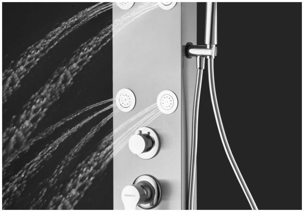 Душевая система со смесителем Aquanet Galaxy 209998 монтаж настенная без термостата хром