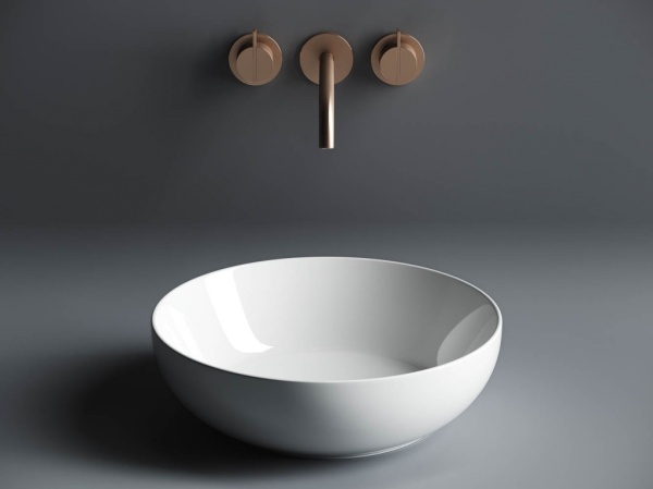 Раковина накладная круглая Ceramica Nova Element CN6020 фарфор цвет белый