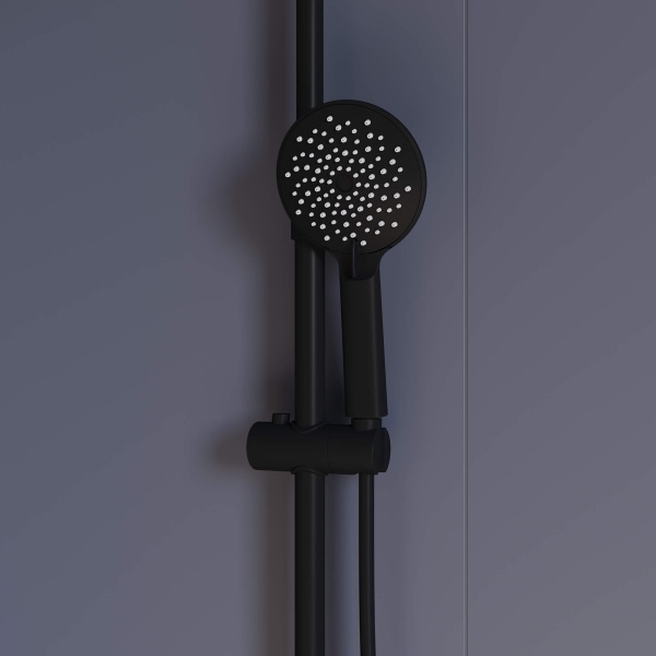 Душевая система со смесителем RGW Shower Panels 59140125-04 монтаж настенная без термостата черный
