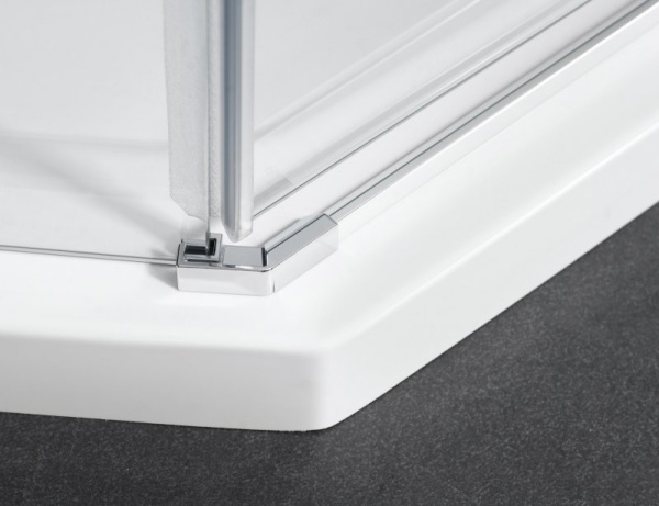 Душевой угол Cezares Crystal-S CRYSTAL-S-AH-1-100/80-C-Cr-R прямоугольная  стекла , профиль хром